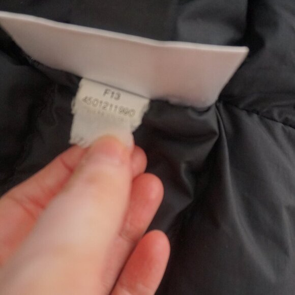 The North Face Black Puffer Belted Zip Up Winter Coat Large - Picture 13 of 15